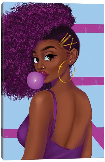 Bubblegum Canvas Art Print - Princess Karibo