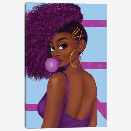 Bubblegum Canvas Print #PKA2} by Princess Karibo Canvas Art