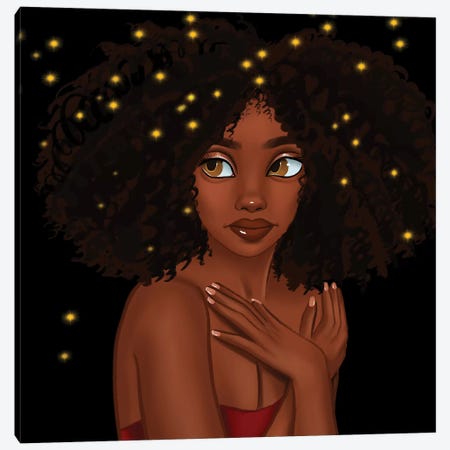 Fireflies Canvas Print #PKA5} by Princess Karibo Canvas Print