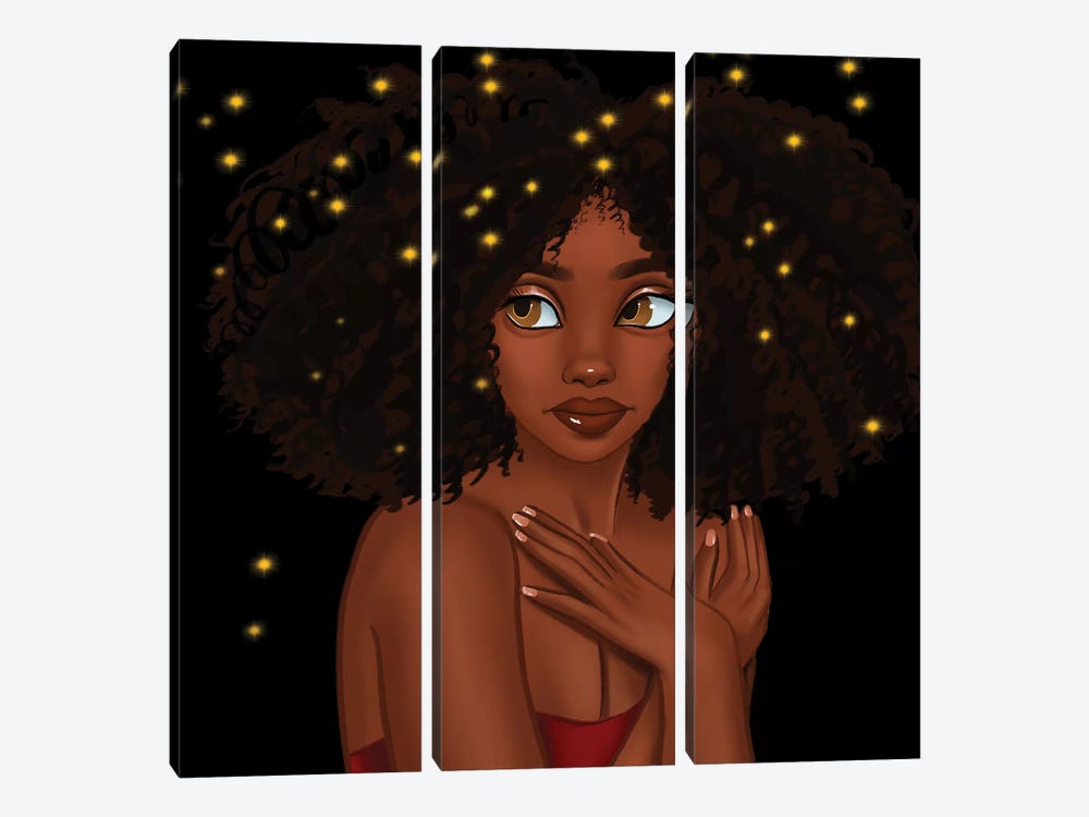 Fireflies by Princess Karibo 3-piece Canvas Art