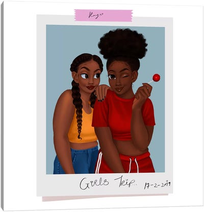 Girls' Trip Canvas Art Print - Princess Karibo