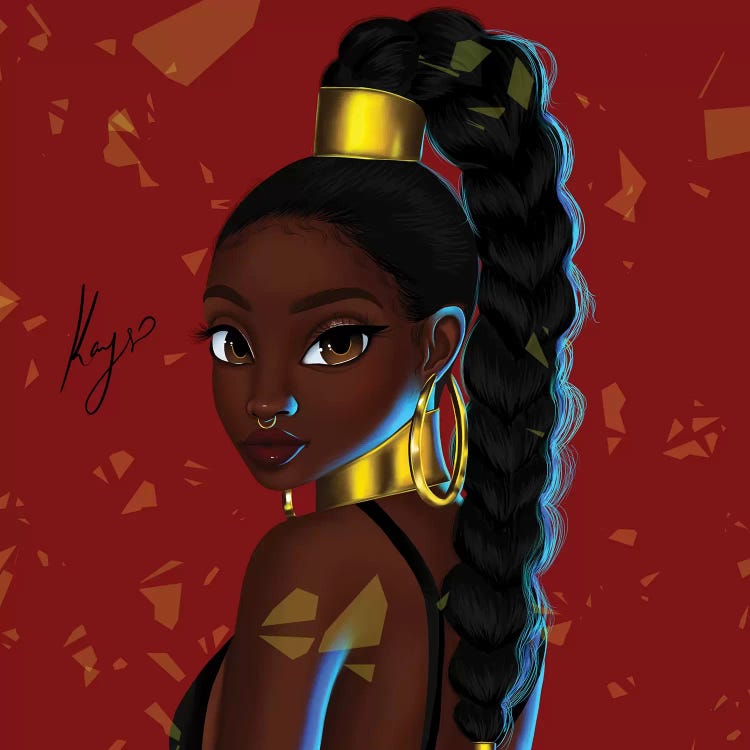 Gold by Princess Karibo wall art