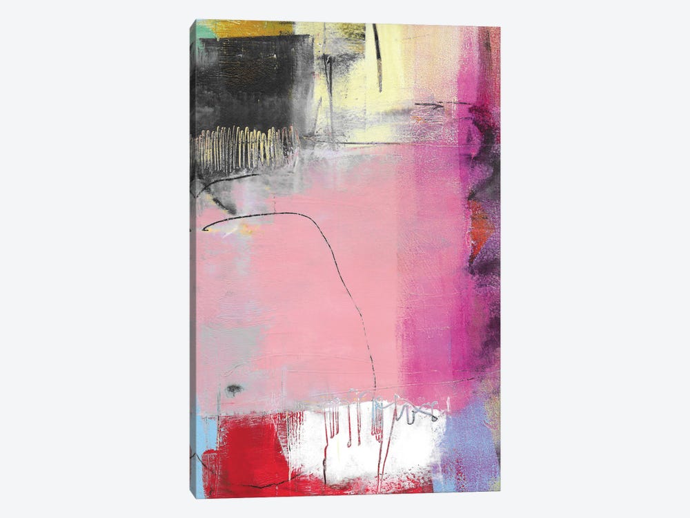 Pink Feature by Pamela K. Beer 1-piece Canvas Wall Art