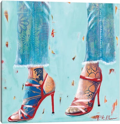 Red Heels Canvas Art Print