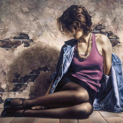 Against A Crumbling Wall by Paul Kelley framed canvas print