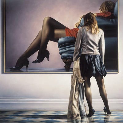 Anonymous Patron by Paul Kelley framed canvas print