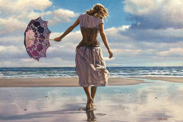 Umbrellas: Walking On Broken Clouds by Paul Kelley