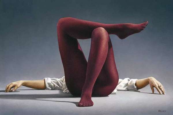 Paul Kelley: Burgundy Legs Study by Paul Kelley