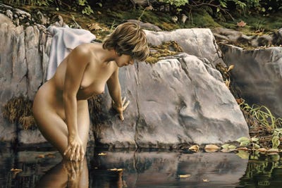 Dark Water by Paul Kelley framed canvas print