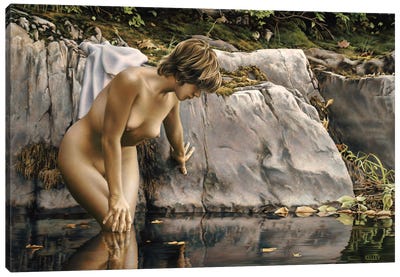 Dark Water Canvas Art Print - Paul Kelley