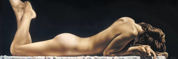 Reclining Nude On Bench