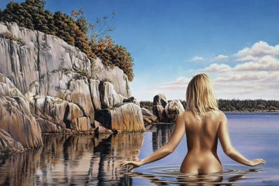 Seal Point by Paul Kelley framed canvas print