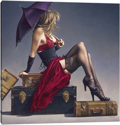 Study For The Exotic Traveller Canvas Art Print - Paul Kelley