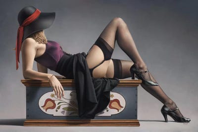 Tulip Trunk by Paul Kelley framed canvas print