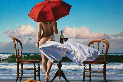 Distant Shores by Paul Kelley framed canvas print