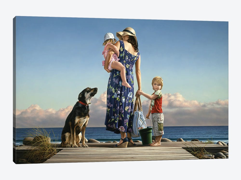 A Day At The Beach by Paul Kelley 1-piece Canvas Artwork