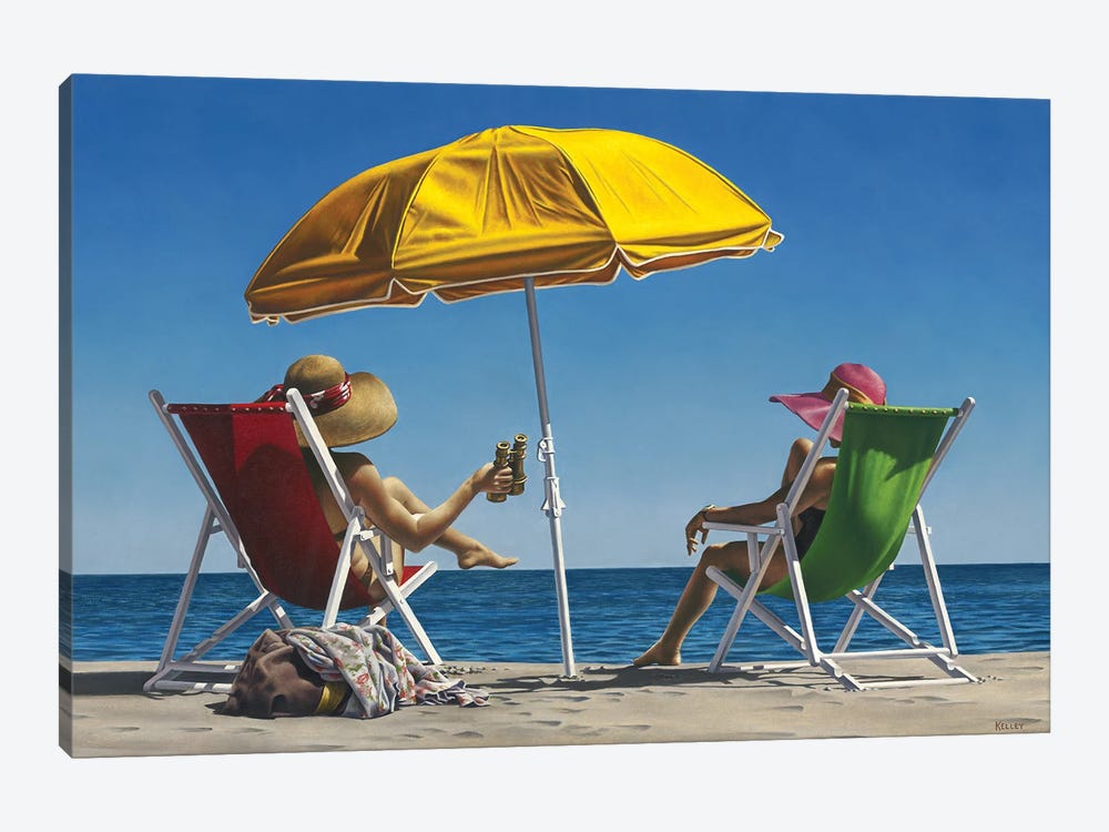 Beach Chairs by Paul Kelley 1-piece Canvas Art