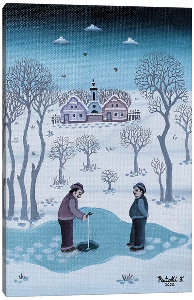Winter Canvas Art Print - Ferenc Pataki