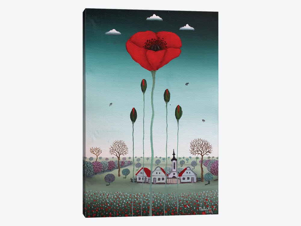 Red Poppy by Ferenc Pataki 1-piece Canvas Art Print