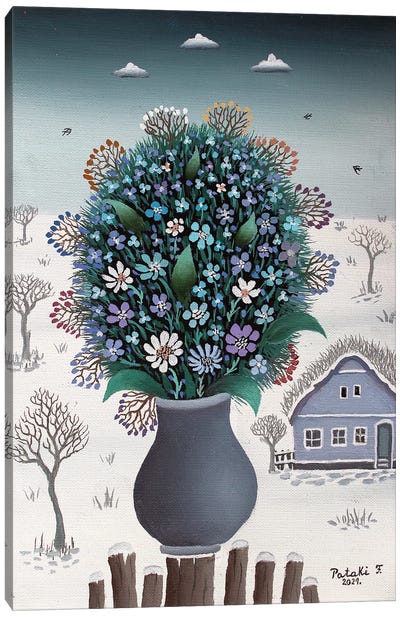 Wildflowers Bouquet II Canvas Art Print - Ferenc Pataki