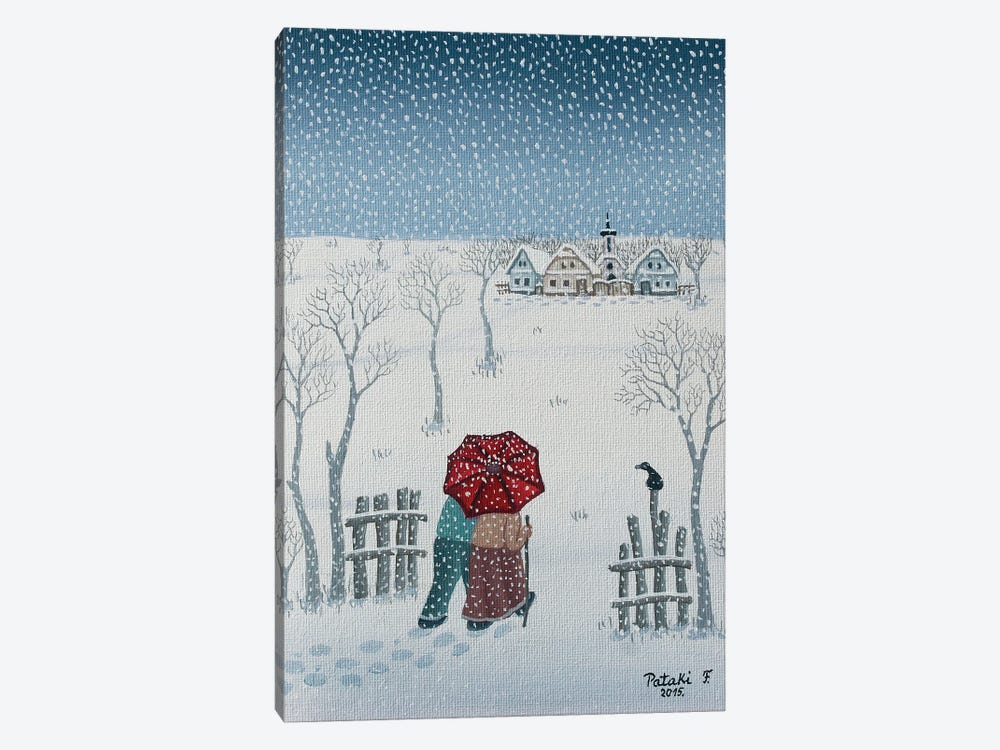Snowfall by Ferenc Pataki 1-piece Canvas Wall Art