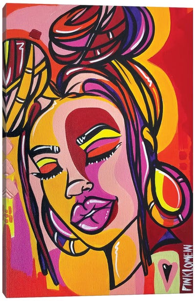 Miami Canvas Art Print - Pinklomein