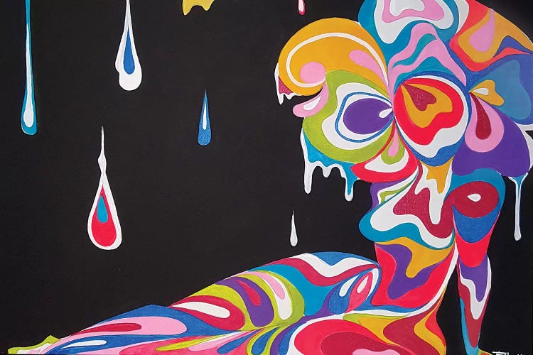 Wavy by Pinklomein wall art