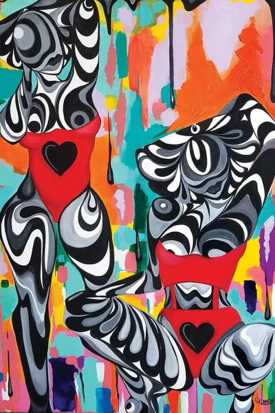 Colorful Abstracts: Domino by Pinklomein