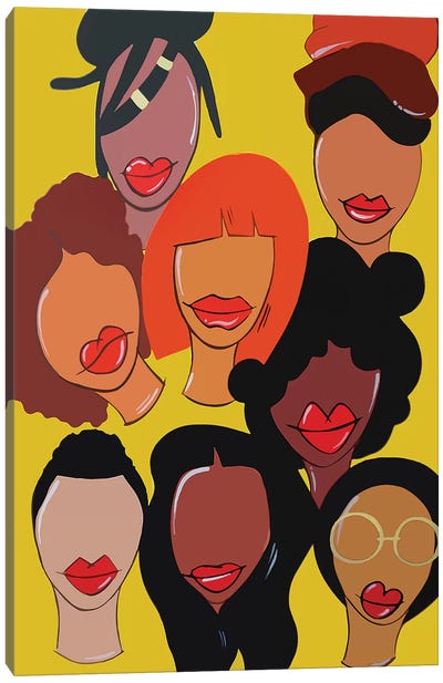 Faces Canvas Art Print - Black Lives Matter Art
