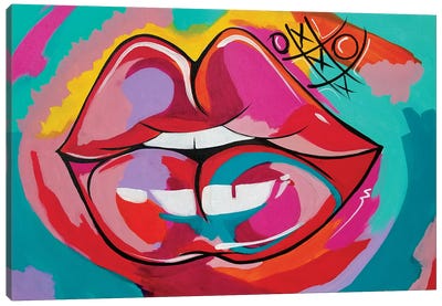 Fruit Canvas Art Print - Lips Art
