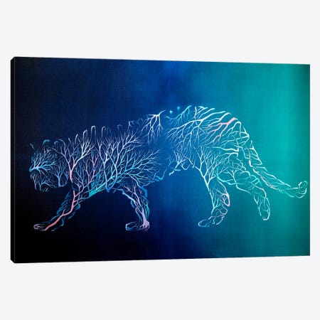 Natura Forma Five (Tiger) Canvas Print #PKS22} by Paul Kingsley Squire Canvas Print