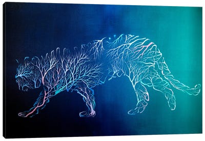 Natura Forma Five (Tiger) Canvas Art Print - Paul Kingsley Squire