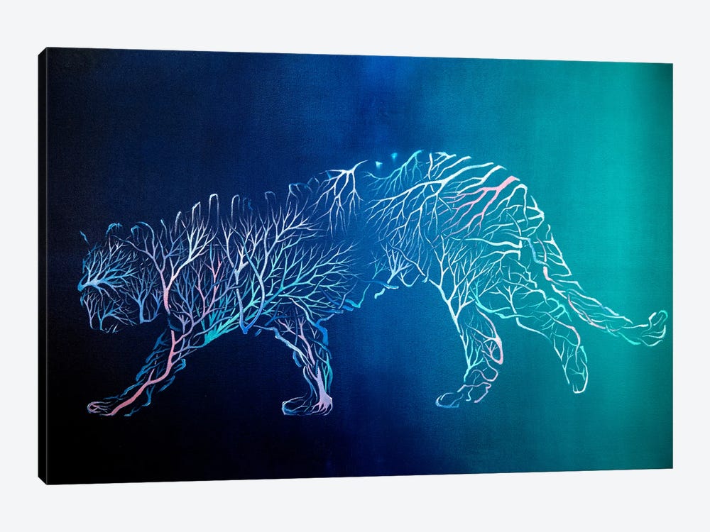 Natura Forma Five (Tiger) by Paul Kingsley Squire 1-piece Canvas Art