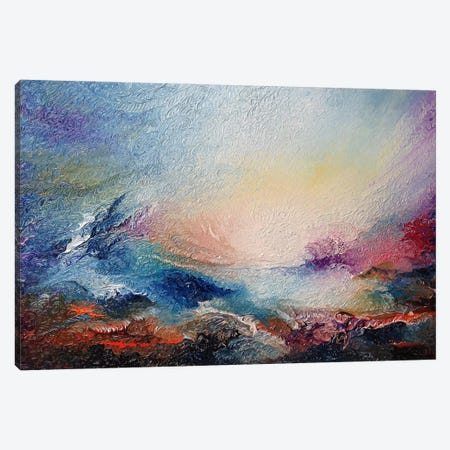The Burning Water Canvas Print #PKS35} by Paul Kingsley Squire Canvas Art Print