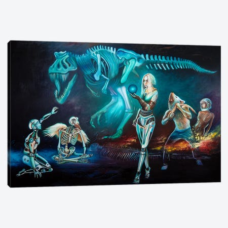 The Oracle Of Xenoclea Canvas Print #PKS38} by Paul Kingsley Squire Canvas Artwork