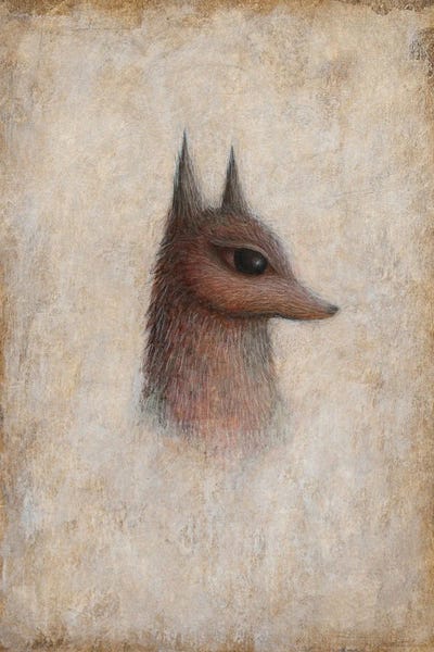 The Fox by Paul Barnes acrylic art print