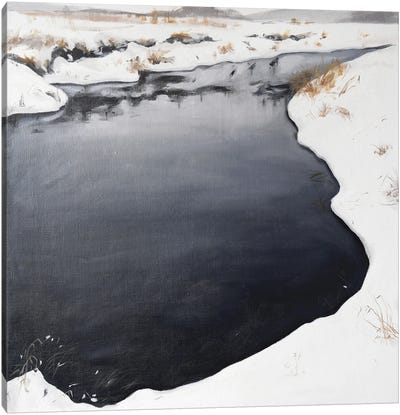 Frozen River Canvas Art Print - Polina Kharlamova