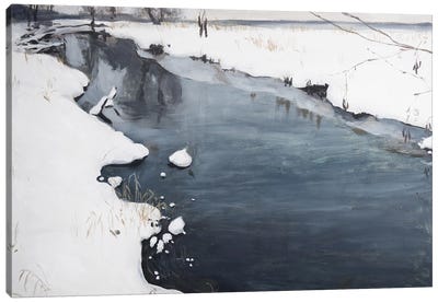 Silent Winter Canvas Art Print - Polina Kharlamova