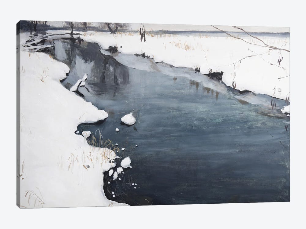 Silent Winter by Polina Kharlamova 1-piece Canvas Art Print