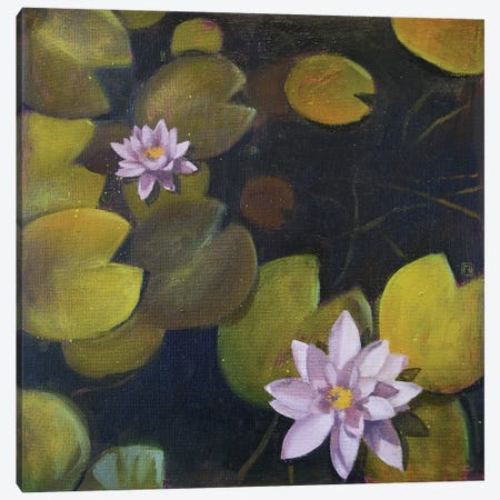 Lily Pond Canvas Print #PLK44} by Polina Kharlamova Canvas Print