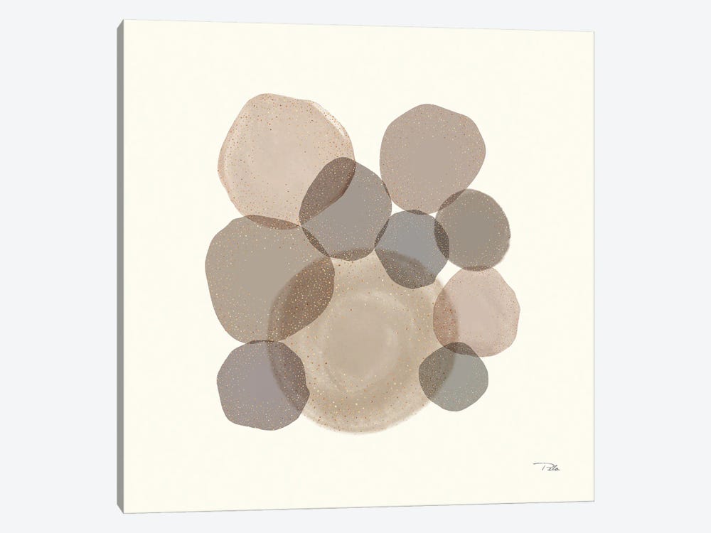 Neutral Stone Echoes II by Pela 1-piece Canvas Art Print