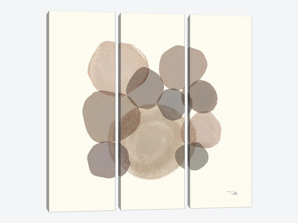 Neutral Stone Echoes II by Pela 3-piece Canvas Print