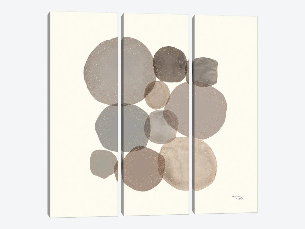 Neutral Stone Echoes III by Pela 3-piece Canvas Art