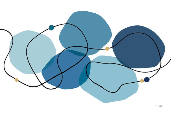 Pela: Sinuous Trajectory I In Blue by Pela