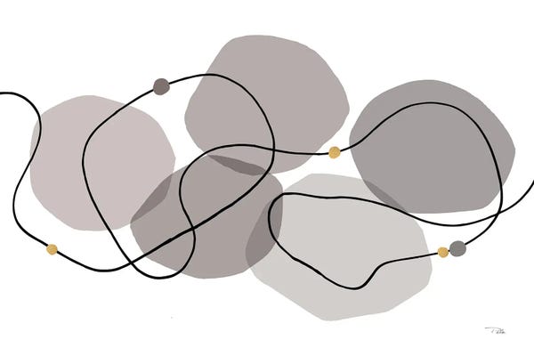 Pela: Sinuous Trajectory I In Grey by Pela