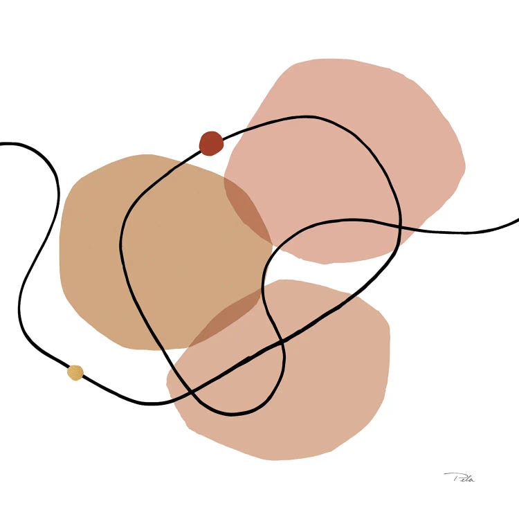 Sinuous Trajectory III In Blush