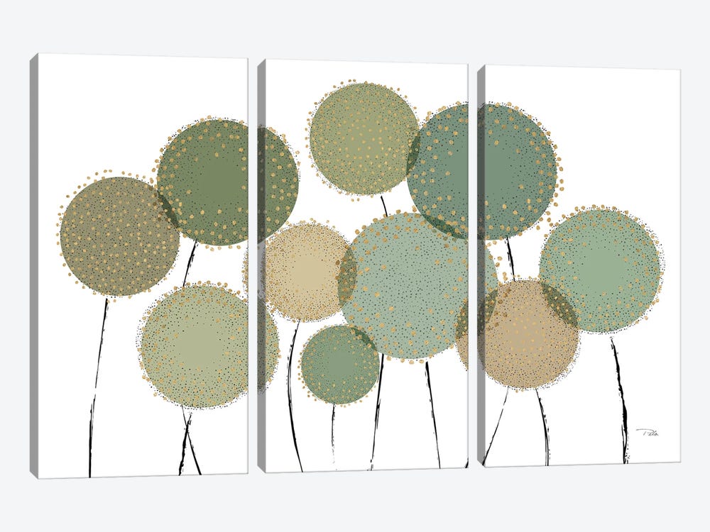 Bloom In Green by Pela 3-piece Art Print