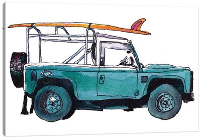 Surf Car I Canvas Art Print