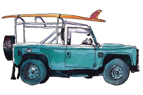 Automobiles: Surf Car I by Paul McCreery