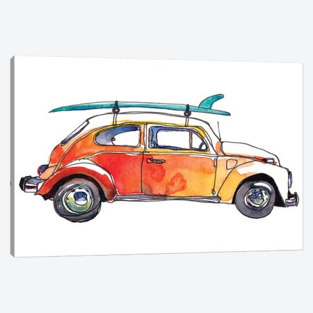 Surf Car V Canvas Print #PLM27} by Paul McCreery Art Print